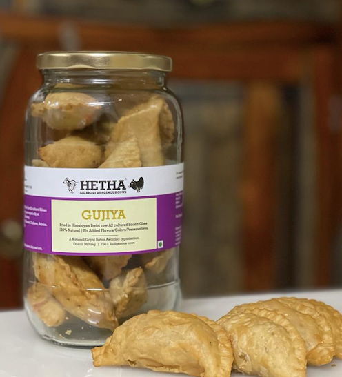 Atta Gujiya - Fried in Ghee - Hetha Organics LLP