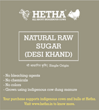Natural Raw Sugar (Desi Khand) - Hetha Organics