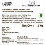 Broken Basmati Rice - from Certified Organic Paddy - Hetha Organics LLP