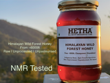 Pure Himalayan Wild Forest Raw Honey - NMR Passed | Unprocessed | Unpasteurized - Hetha Organics