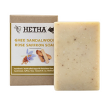 Ghee Sandalwood Rose Saffron Soap - Hetha Organics LLP