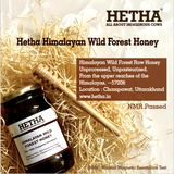 Himalayan Wild Forest Raw Honey - NMR Passed | Unprocessed | Unpasteurized - Hetha Organics