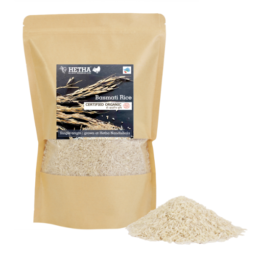 Basmati Rice - Certified Organic - Hetha Organics