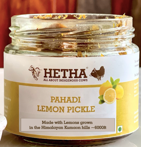 Pahadi Kagzi Nimbu Achar / Lemon Pickle | Hetha Organics LLP