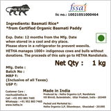 Basmati Rice - from Certified Organic Paddy