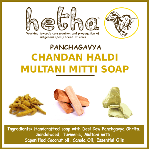 Chandan Haldi Multani mitti soap hand made natural biodegradable